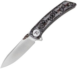 Dreamtech Linerlock Folding Knife 3.13" Blade Micarta Gray