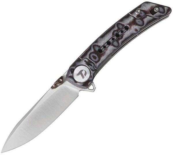 Dreamtech Linerlock Folding Knife 3.13" Blade Micarta Gray