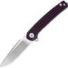 Dreamtech Linerlock Folding Knife Purple G10 3.13" D2 Steel