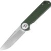 Dreamtech Linerlock Folding Knife Green G10 3.25" D2