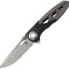 Dreamtech Button Lock Folding Knife 3.5" M390 Blade Ti/Zirc Handle