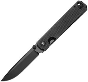 Dreamtech Framelock Ti Black Folding Knife 3.13" D2 Blade