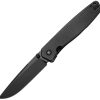 Dreamtech Framelock Ti Black 3.38" D2 Folding Knife