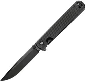 DTK4199TB-1.jpg Dreamtech Framelock Folding Knife 3.5" D2 Black Titanium