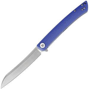 Dreamtech Large Linerlock Folding Knife 3.75" D2 Blue G10