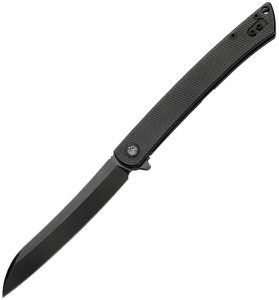 Dreamtech Framelock Ti Black Folding Knife 3.75" D2 Blade