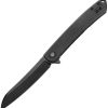Dreamtech Framelock Ti Black Folding Knife 3.25" D2 Sheepsfoot