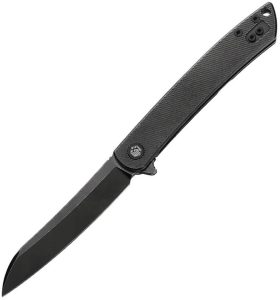 Dreamtech Framelock Ti Black Folding Knife 3.25" D2 Sheepsfoot