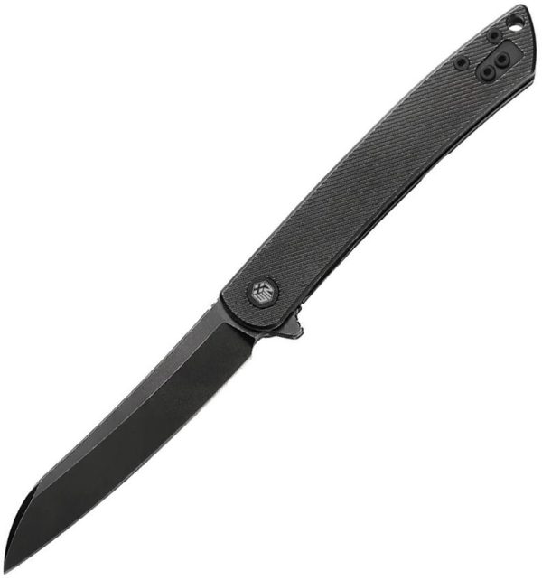Dreamtech Framelock Ti Black Folding Knife 3.25" D2 Sheepsfoot