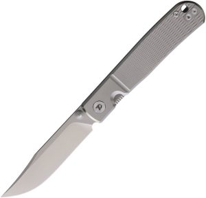 DTK4274TG-1.jpg Dreamtech Framelock Folding Knife Gray Titanium 3" D2 Steel