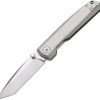 DTK4283TG-1.jpg Dreamtech Linerlock Ti Gray Folding Knife 3" D2 Tanto