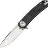 Dreamtech Button Lock Folding Knife 3.38" VG-10 Carbon Fiber