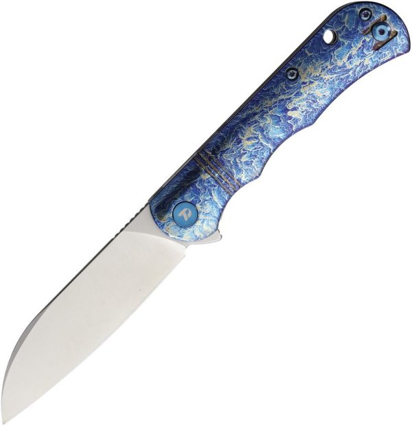 Dreamtech Linerlock Ti Lightning Folding Knife 3" 14C28N