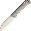 Dreamtech Linerlock Ti Gray Folding Knife 3" 14C28N Sandvik