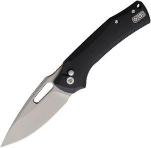 Dreamtech Button Linerlock Folding Knife 3.25" D2 Black G10