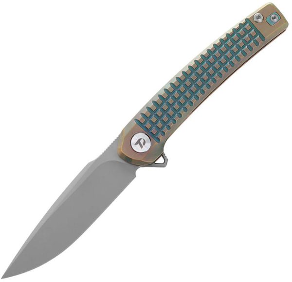 Dreamtech Framelock Ti Green 3.25" Folding Knife Bohler M390