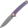 Dreamtech Framelock Ti Purple Folding Knife 3.25" M390