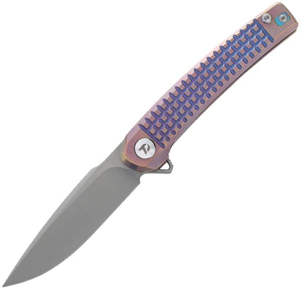 Dreamtech Framelock Ti Purple Folding Knife 3.25" M390