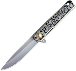 EE10A122FLBK.jpg A/O Floral Linerlock Black