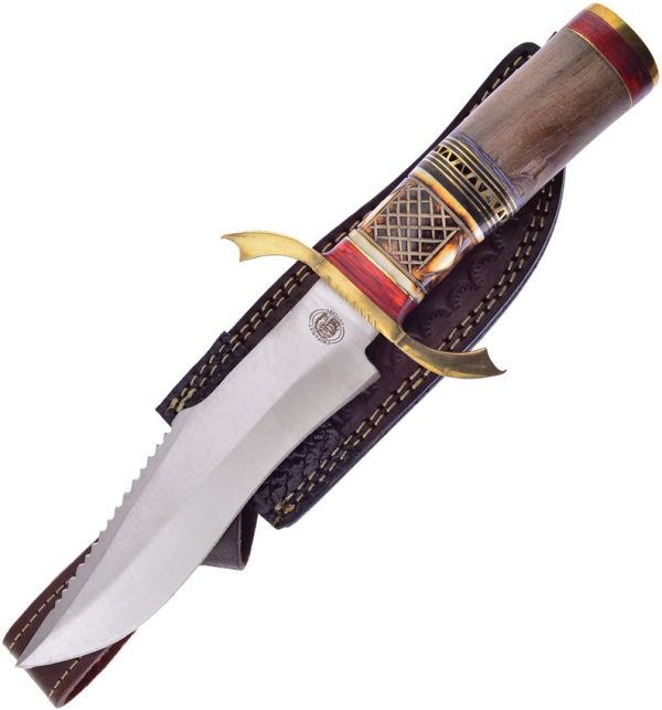 Frost Chipaway Falcon Bowie Fixed Blade Knife 7in Satin Stainless w/ Sheath