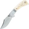 Finch Snub Nose Framelock 2.5" 154CM Mother of Pearl Folding Knife