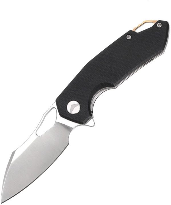FerraMonster Glideman Linerlock Folding Knife 3" 154CM Black Micarta
