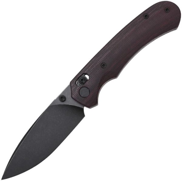 FerraMonster Spectrum Crossbar Lock Folding Knife Red Canvas Micarta