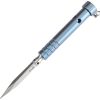 Kansept EDC Stiletto Fixed Blade Knife 3.25" 5Cr13MoV Blue Titanium