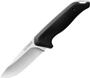 Gerber Large Moment Fixed Blade Knife 3.75" Black w/ Sheath
