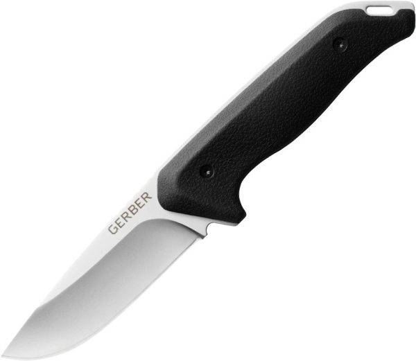 G1074142-1.jpg Gerber Large Moment Fixed Blade Knife 3.75" Black w/ Sheath