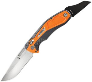 G3854-1.jpg Gerber Randy Newberg DTS 4" 440C Folding Knife Gray Orange