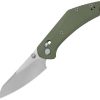 GEO Knife DIVID Crossbar Lock Folding Knife Green G10 3.3in