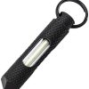 Knurled Steel Glow Fob Grn