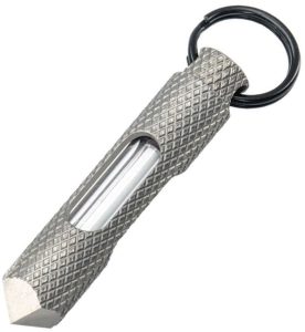 GLRFB002TIXB-1.jpg Knurled Steel Glow Fob Blue