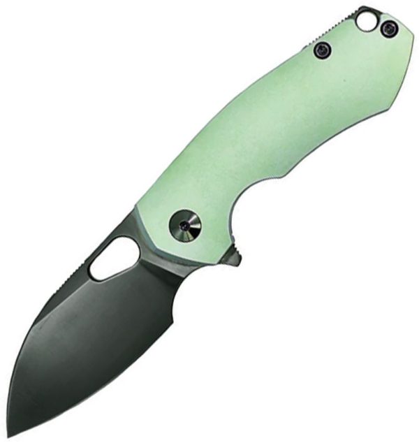 Giant Mouse Riv Framelock Folding Knife Mint Titanium S90V