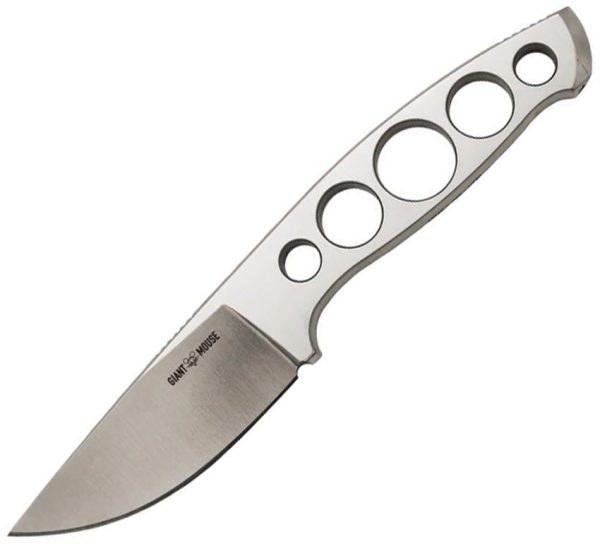 Giant Mouse GMF5 Fixed Blade Knife 3.25" N690 Satin w/ Sheath