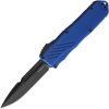 Guardian Tactical Recon 035 G2 OTF Automatic Knife - 3.5" Black MagnaCut Blade, Blue Aluminum Handle