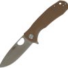 Honey Badger Large Linerlock Folding Knife 3.63" 14C28N Tan