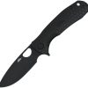 Honey Badger Large Linerlock Folding Knife 3.63" Black DLC