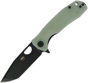 HB1277.jpg Honey Badger Medium Linerlock Tanto Jade 3.13" Blade