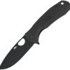 Honey Badger Knives Large Linerlock Folding Knife 3.63" D2 Black