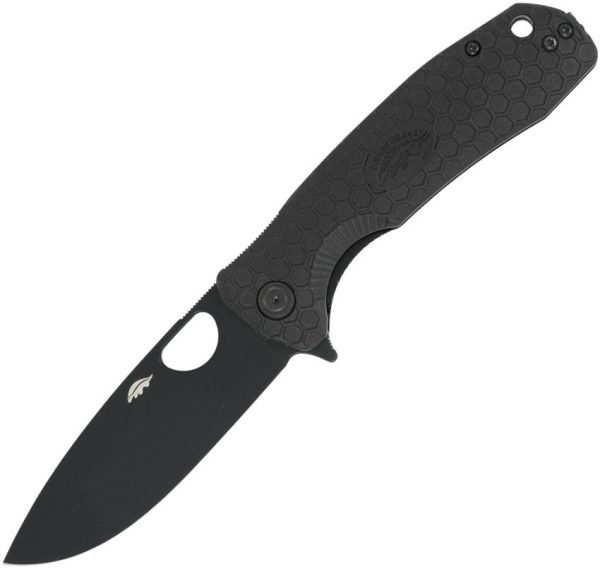 Honey Badger Knives Large Linerlock Folding Knife 3.63" D2 Black