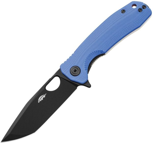 HB1377.jpg Honey Badger Medium Linerlock 250 LE Folding Knife Blue