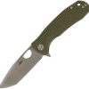 Honey Badger Medium Linerlock Tanto Folding Knife Green