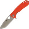 Honey Badger Medium Linerlock Tanto Folding Knife Orange