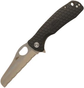 Honey Badger Large Rescue Linerlock Folding Knife Black 3.63"