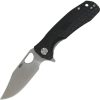 HB4087.jpg Honey Badger Medium Linerlock Folding Knife Black 3.13" 14C28N
