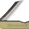 Higonokami No 1 Folding Knife SK5 Carbon Steel Bronze 3"