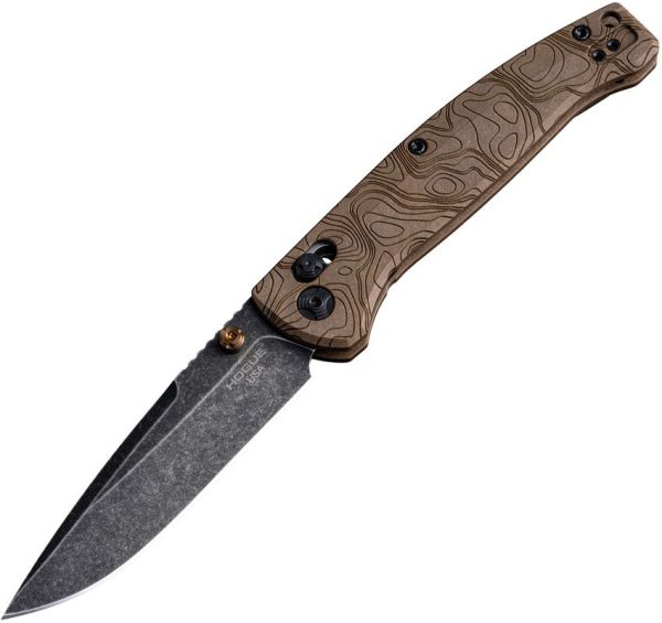 Hogue Mysto ABLE Lock Folding Knife 3.38" CPM MagnaCut Brown