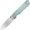 HX Outdoors Hyla Button Lock Folding Knife 2.9" 14C28N Jade G10